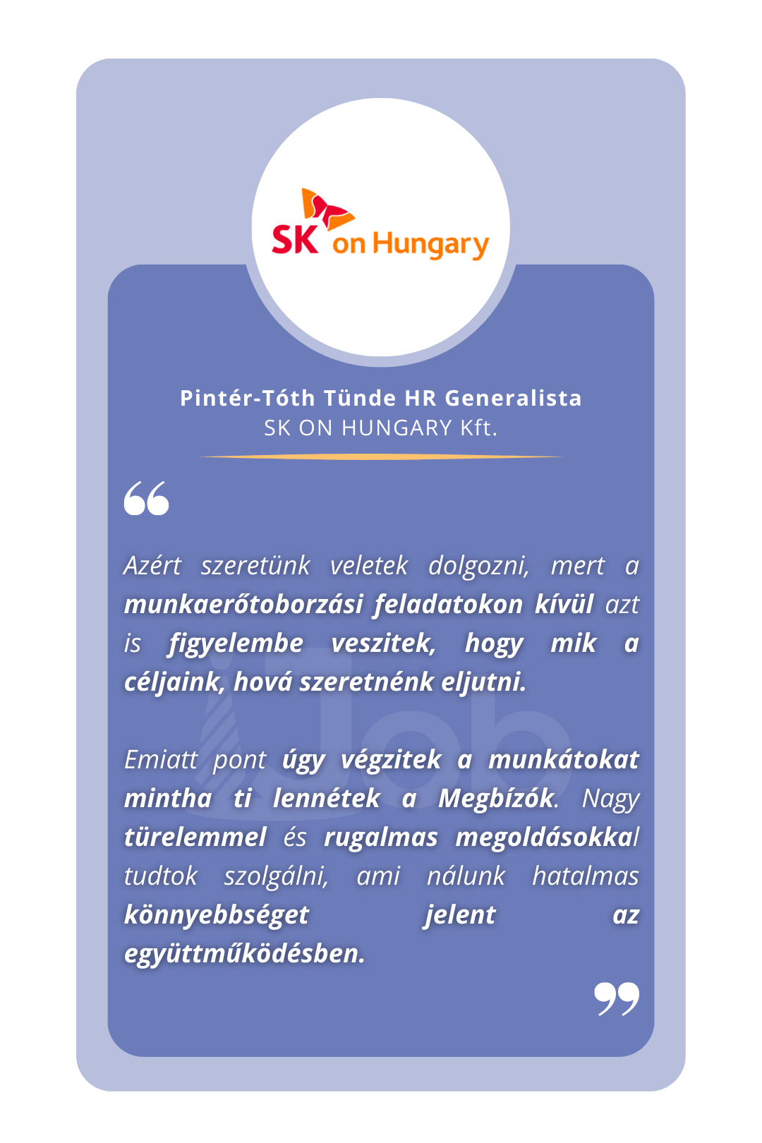 Pintér-Tóth Tünde HR Generalista SK ON HUNGARY Kft.